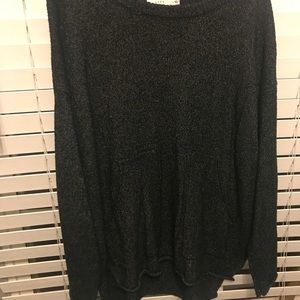 Black Sweater with Pocket Detail